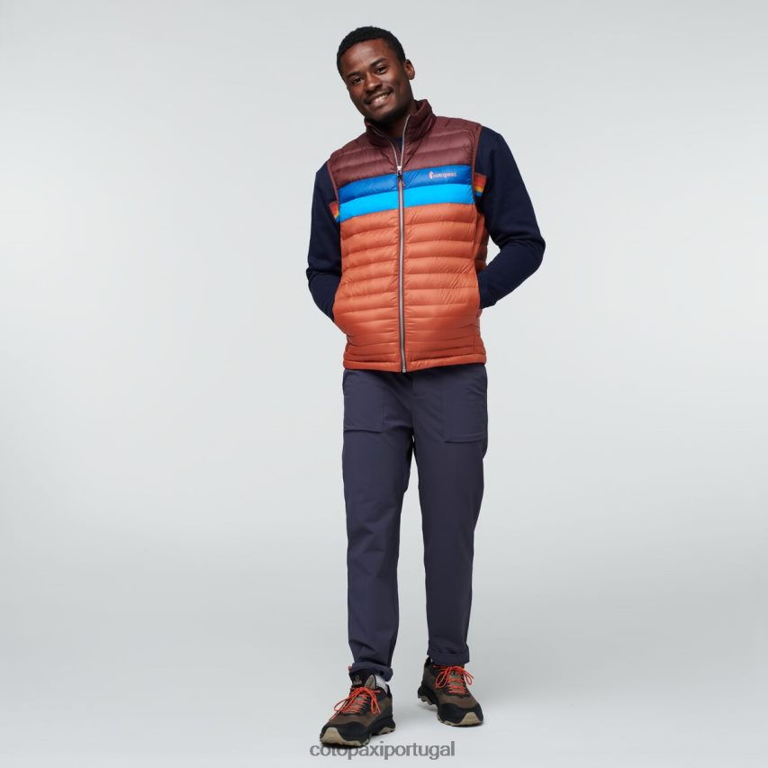 Cotopaxi homens colete de penas de fogo castanha/especiaria roupas JB0R8T127