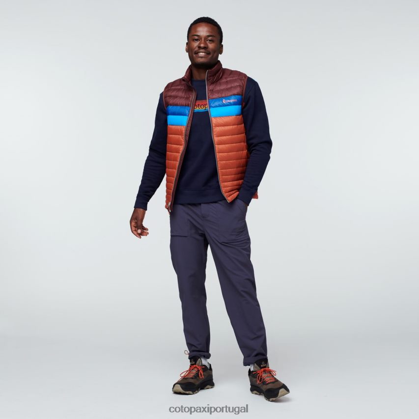 Cotopaxi homens colete de penas de fogo castanha/especiaria roupas JB0R8T127