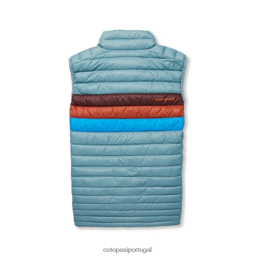 Cotopaxi homens colete de penas de fogo listras de grama azul roupas JB0R8T128