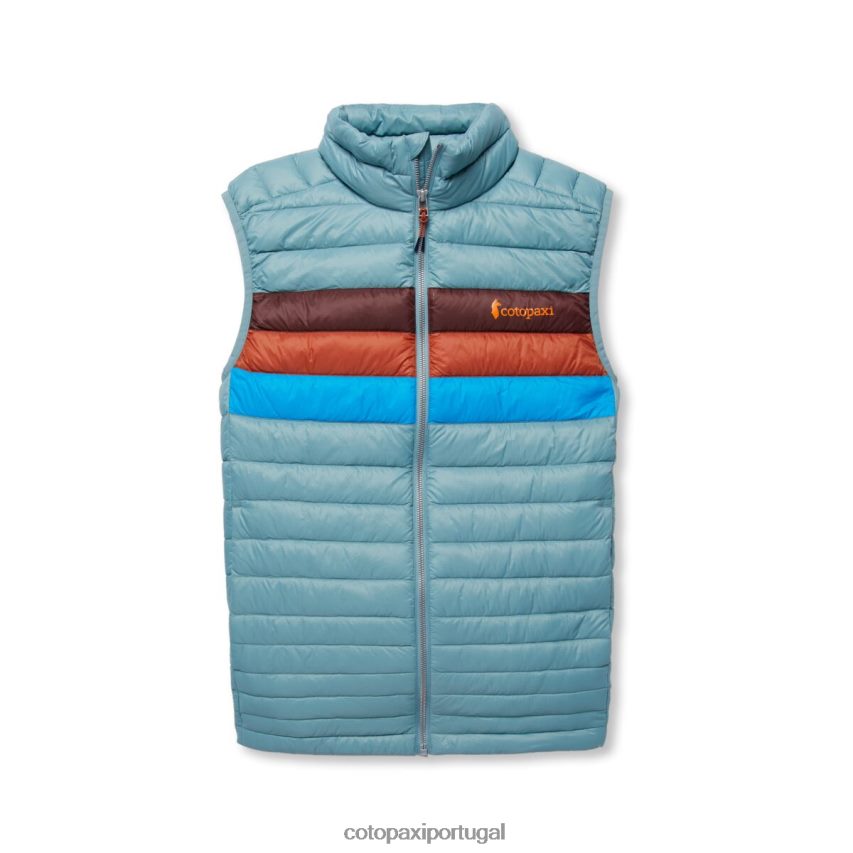 Cotopaxi homens colete de penas de fogo listras de grama azul roupas JB0R8T128