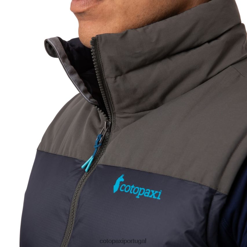 Cotopaxi homens colete solazo ferro/preto roupas JB0R8T134