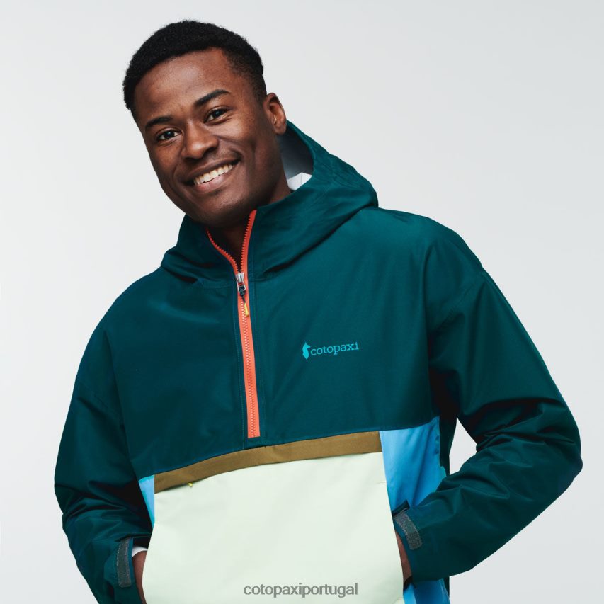 Cotopaxi homens anoraque de chuva cielo oceano profundo roupas JB0R8T115