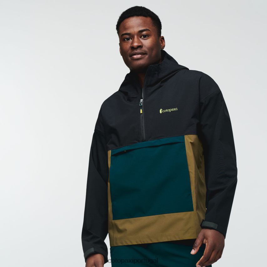 Cotopaxi homens anoraque de chuva cielo preto roupas JB0R8T99