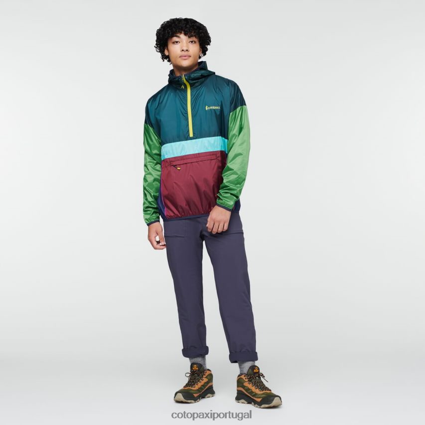 Cotopaxi homens corta vento teca halfzip pinheiros roupas JB0R8T97