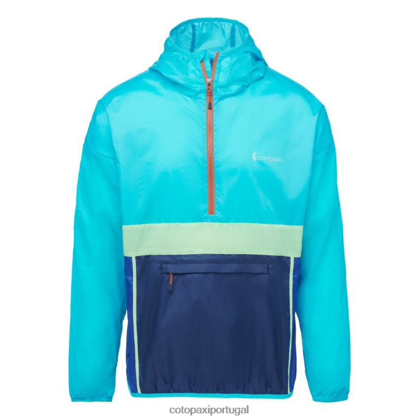 Cotopaxi homens corta vento teca halfzip sal marinho roupas JB0R8T111