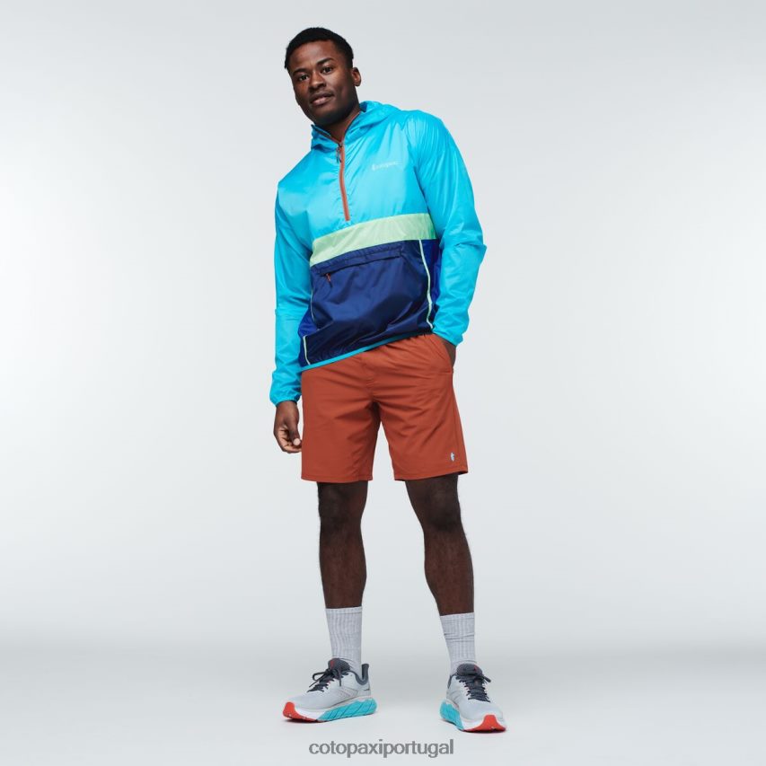 Cotopaxi homens corta vento teca halfzip sal marinho roupas JB0R8T111
