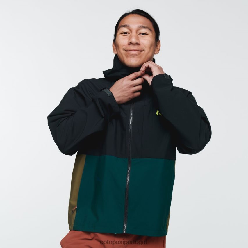 Cotopaxi homens jaqueta de chuva cielo preto roupas JB0R8T107