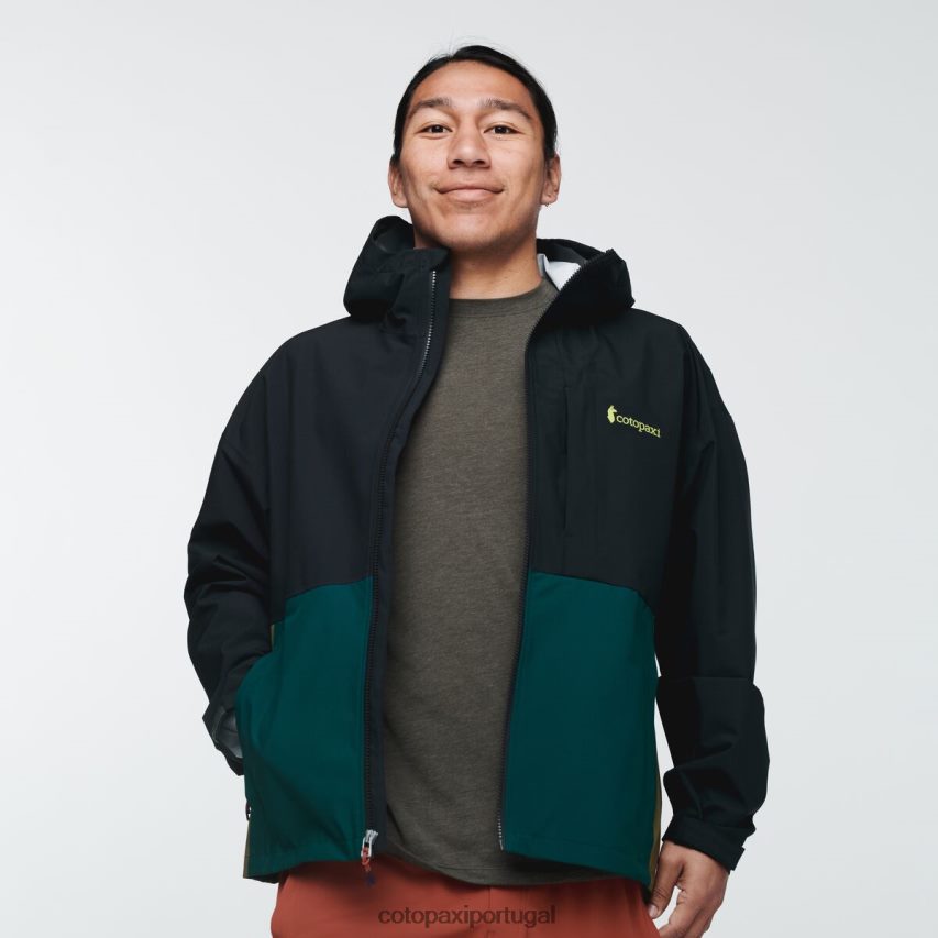 Cotopaxi homens jaqueta de chuva cielo preto roupas JB0R8T107