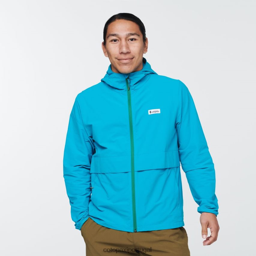 Cotopaxi homens jaqueta de viagem viento azul mineral roupas JB0R8T101