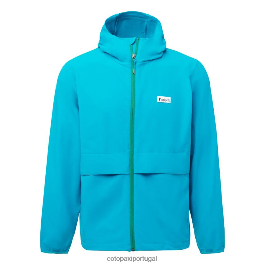 Cotopaxi homens jaqueta de viagem viento azul mineral roupas JB0R8T101