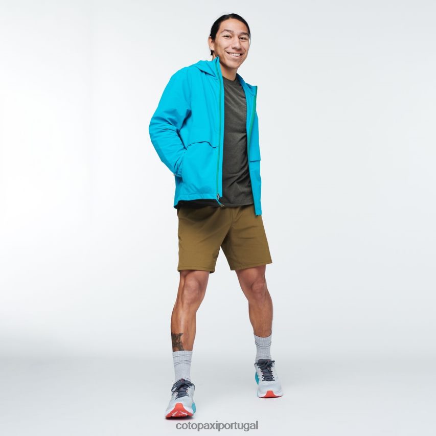 Cotopaxi homens jaqueta de viagem viento azul mineral roupas JB0R8T101