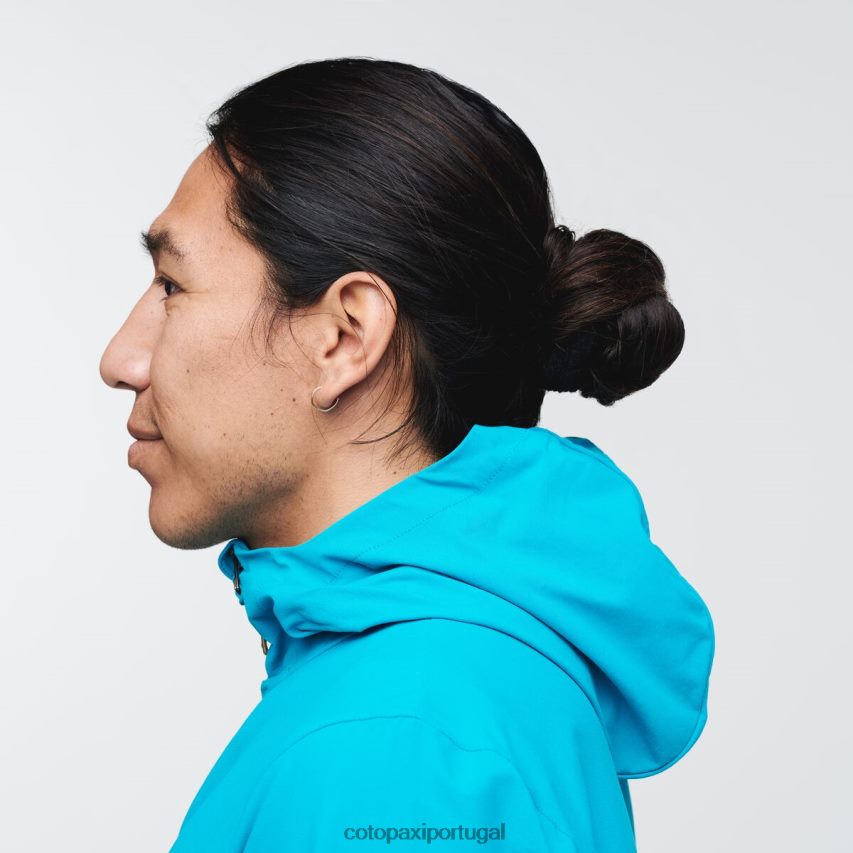 Cotopaxi homens jaqueta de viagem viento azul mineral roupas JB0R8T101