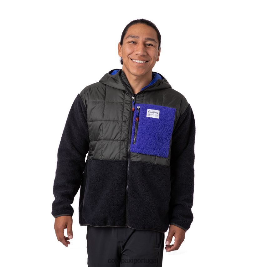 Cotopaxi homens jaqueta híbrida trico ferro/preto roupas JB0R8T116