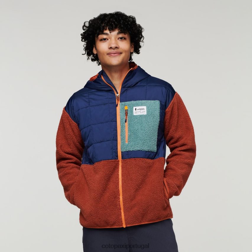 Cotopaxi homens jaqueta híbrida trico marítimo/especiaria roupas JB0R8T124