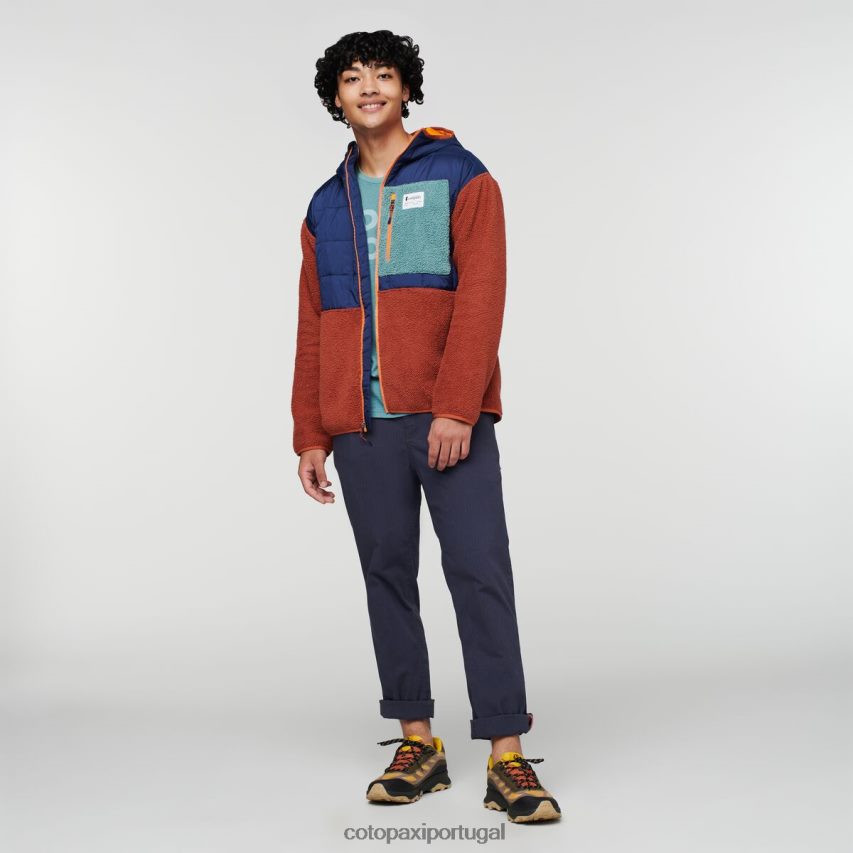 Cotopaxi homens jaqueta híbrida trico marítimo/especiaria roupas JB0R8T124