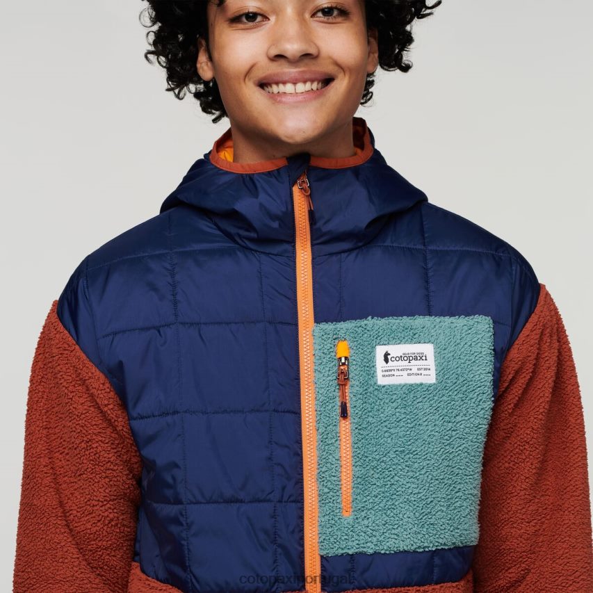 Cotopaxi homens jaqueta híbrida trico marítimo/especiaria roupas JB0R8T124