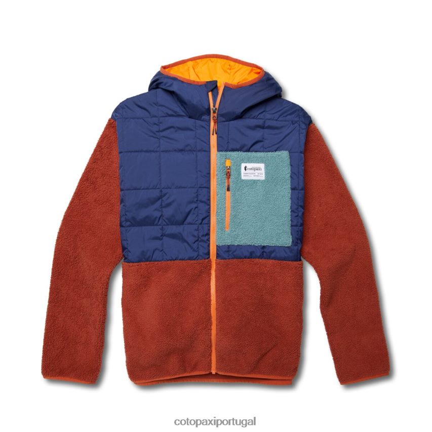 Cotopaxi homens jaqueta híbrida trico marítimo/especiaria roupas JB0R8T124