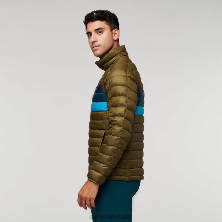 Cotopaxi homens pulôver fuego down listras de carvalho roupas JB0R8T95