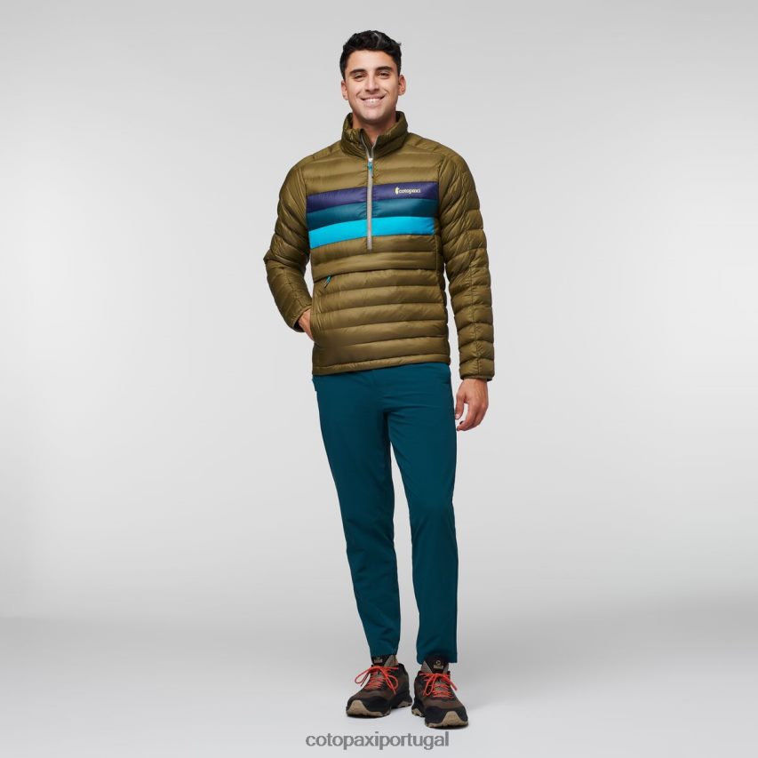 Cotopaxi homens pulôver fuego down listras de carvalho roupas JB0R8T95