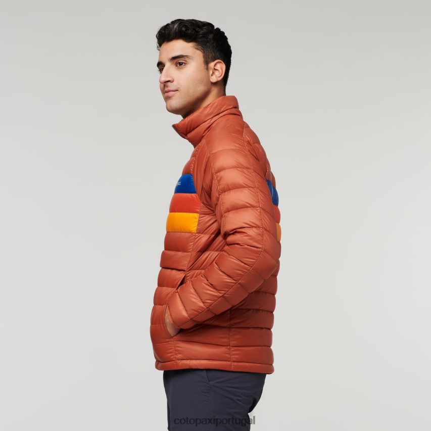 Cotopaxi homens pulôver fuego down listras de especiarias roupas JB0R8T94