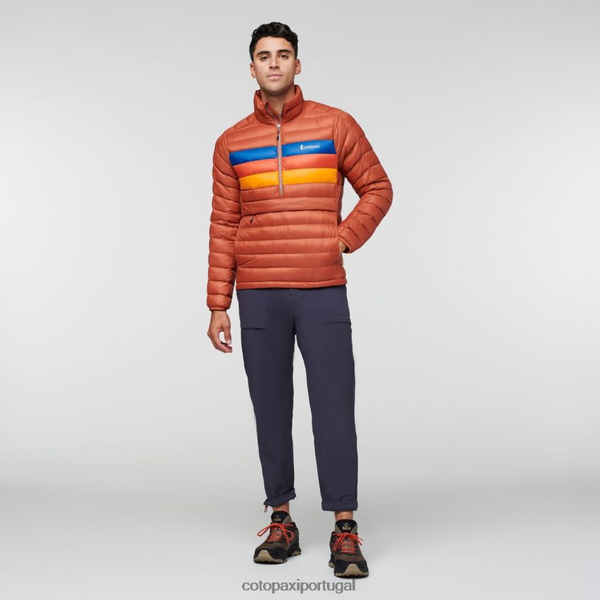 Cotopaxi homens pulôver fuego down listras de especiarias roupas JB0R8T94