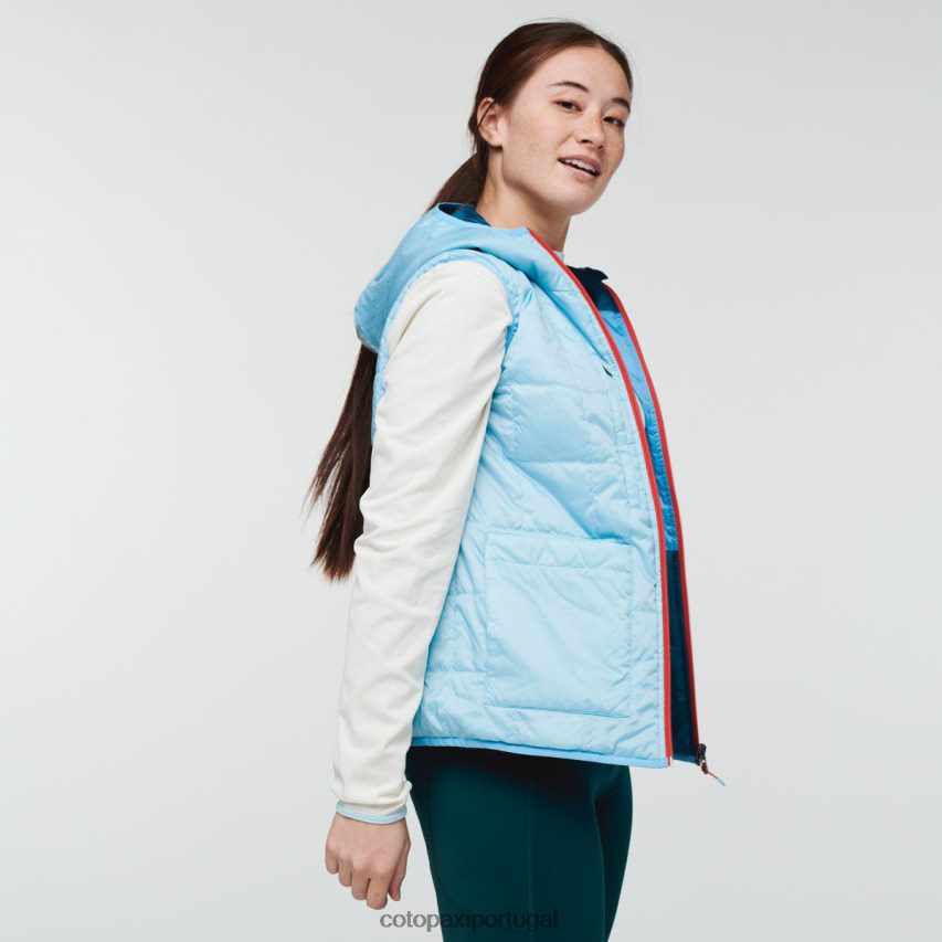 Cotopaxi mulheres colete com capuz teca calido rio sábio roupas JB0R8T48