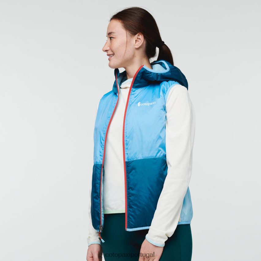 Cotopaxi mulheres colete com capuz teca calido rio sábio roupas JB0R8T48