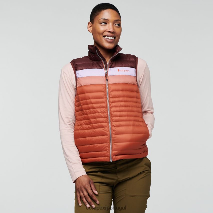 Cotopaxi mulheres colete de penas de fogo castanha/especiaria roupas JB0R8T46