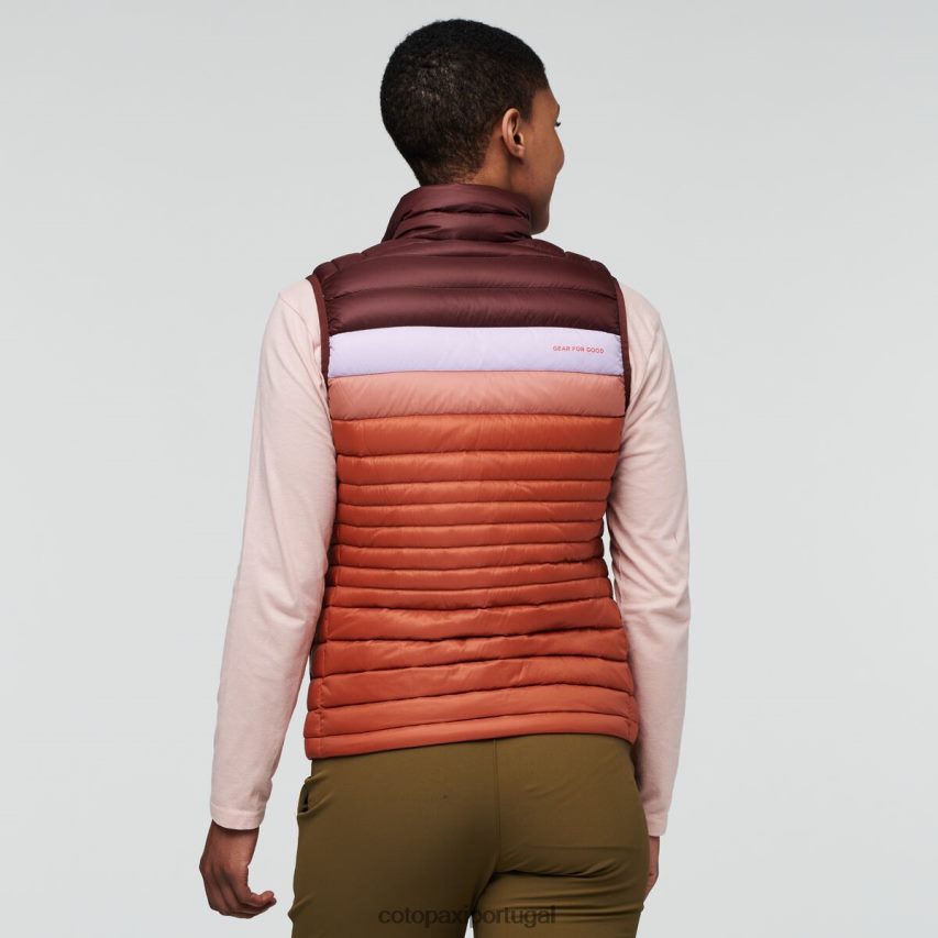 Cotopaxi mulheres colete de penas de fogo castanha/especiaria roupas JB0R8T46
