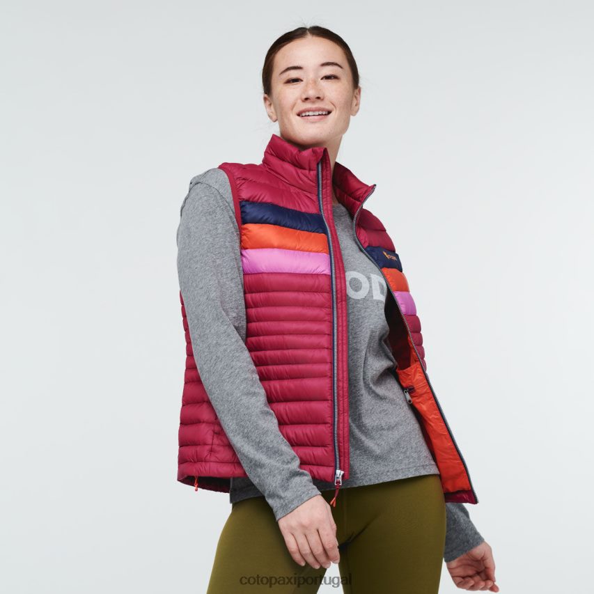 Cotopaxi mulheres colete de penas de fogo framboesa roupas JB0R8T45