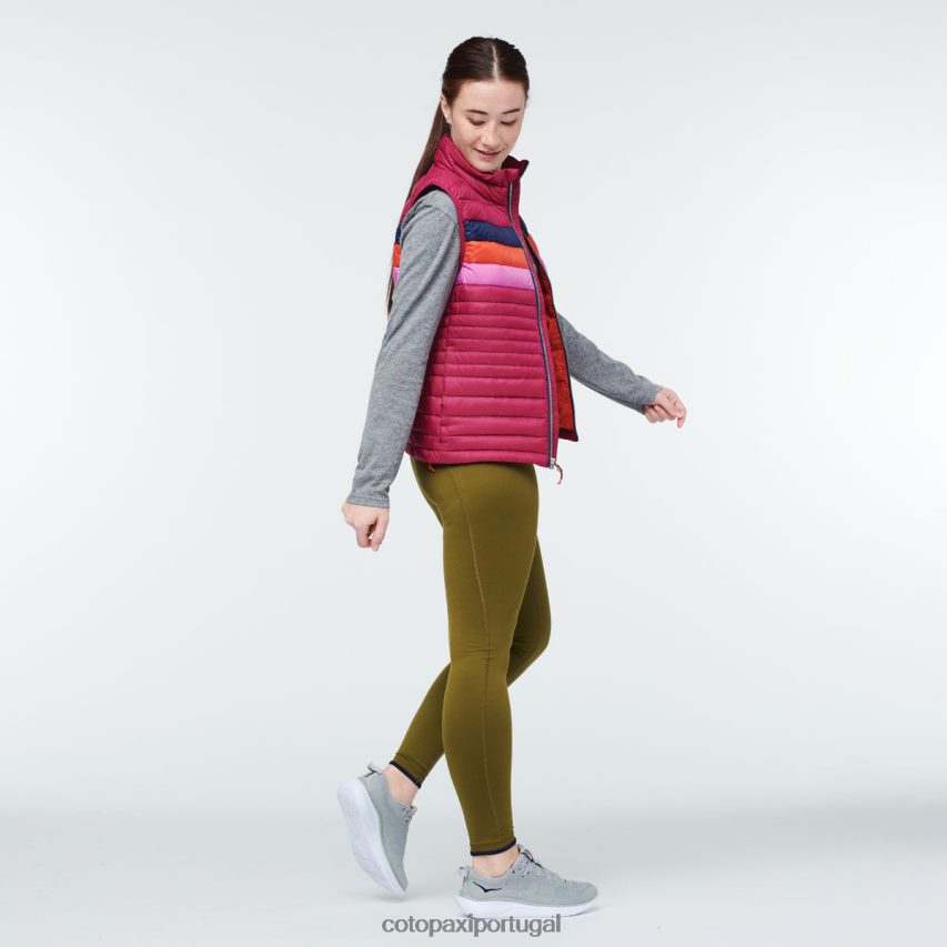 Cotopaxi mulheres colete de penas de fogo framboesa roupas JB0R8T45