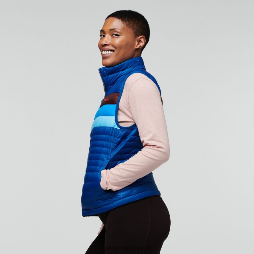 Cotopaxi mulheres colete de penas de fogo listras do Pacífico roupas JB0R8T44