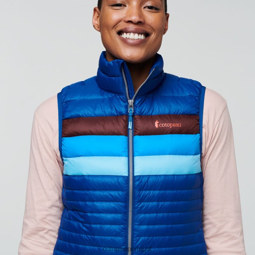 Cotopaxi mulheres colete de penas de fogo listras do Pacífico roupas JB0R8T44