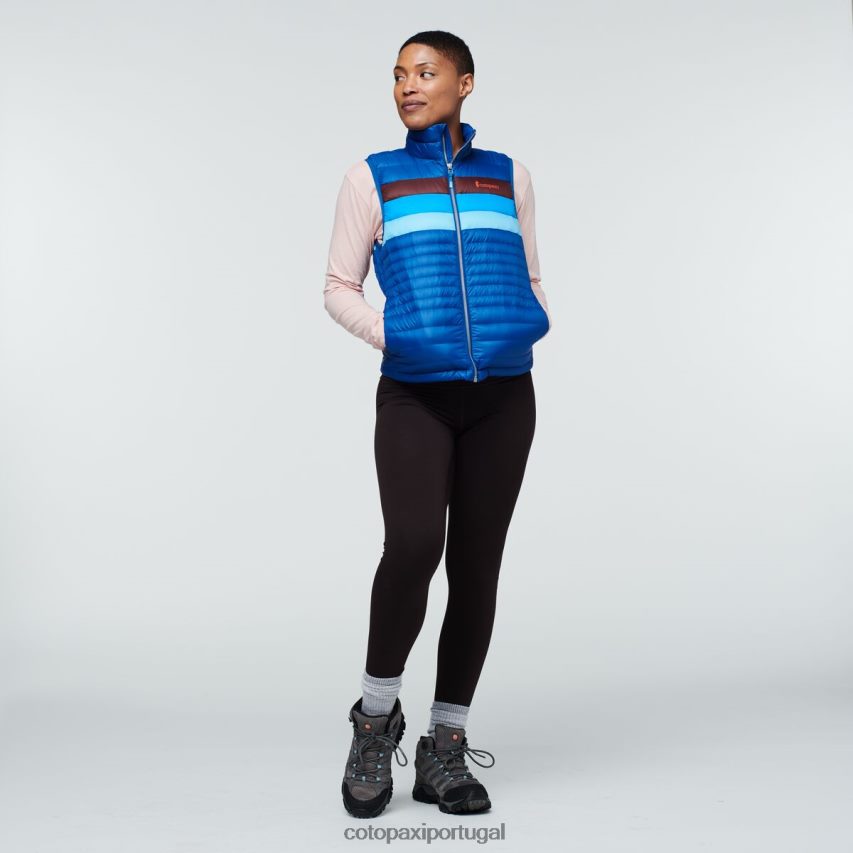 Cotopaxi mulheres colete de penas de fogo listras do Pacífico roupas JB0R8T44