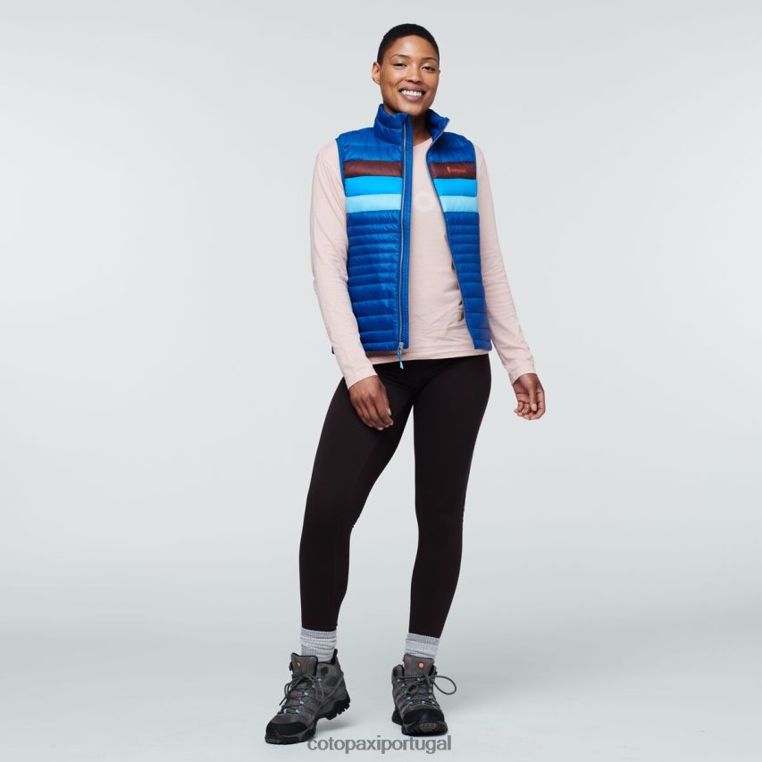 Cotopaxi mulheres colete de penas de fogo listras do Pacífico roupas JB0R8T44