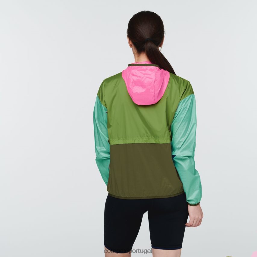 Cotopaxi mulheres corta vento teca halfzip cartão postal roupas JB0R8T12
