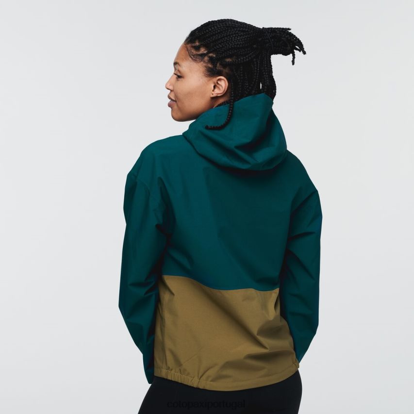 Cotopaxi mulheres jaqueta de chuva cielo oceano profundo roupas JB0R8T18