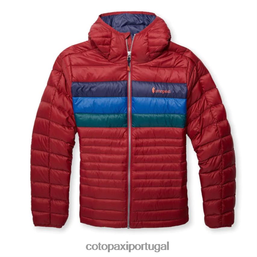 Cotopaxi mulheres jaqueta fuego com capuz listras de groselha roupas JB0R8T31