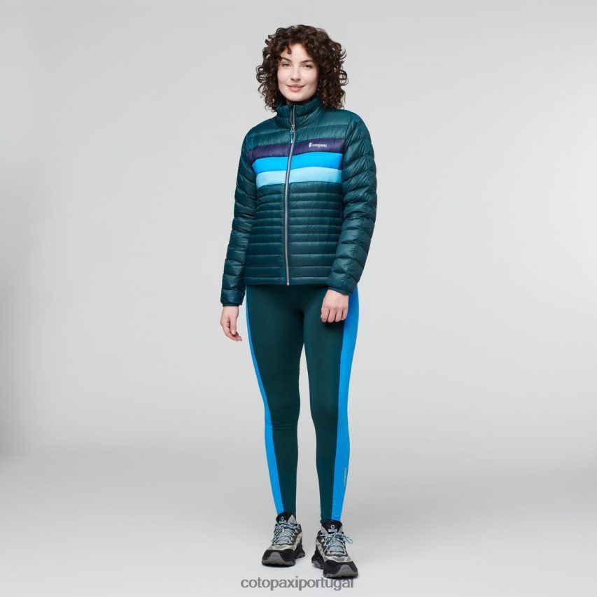 Cotopaxi mulheres jaqueta fuego listras profundas do oceano roupas JB0R8T32