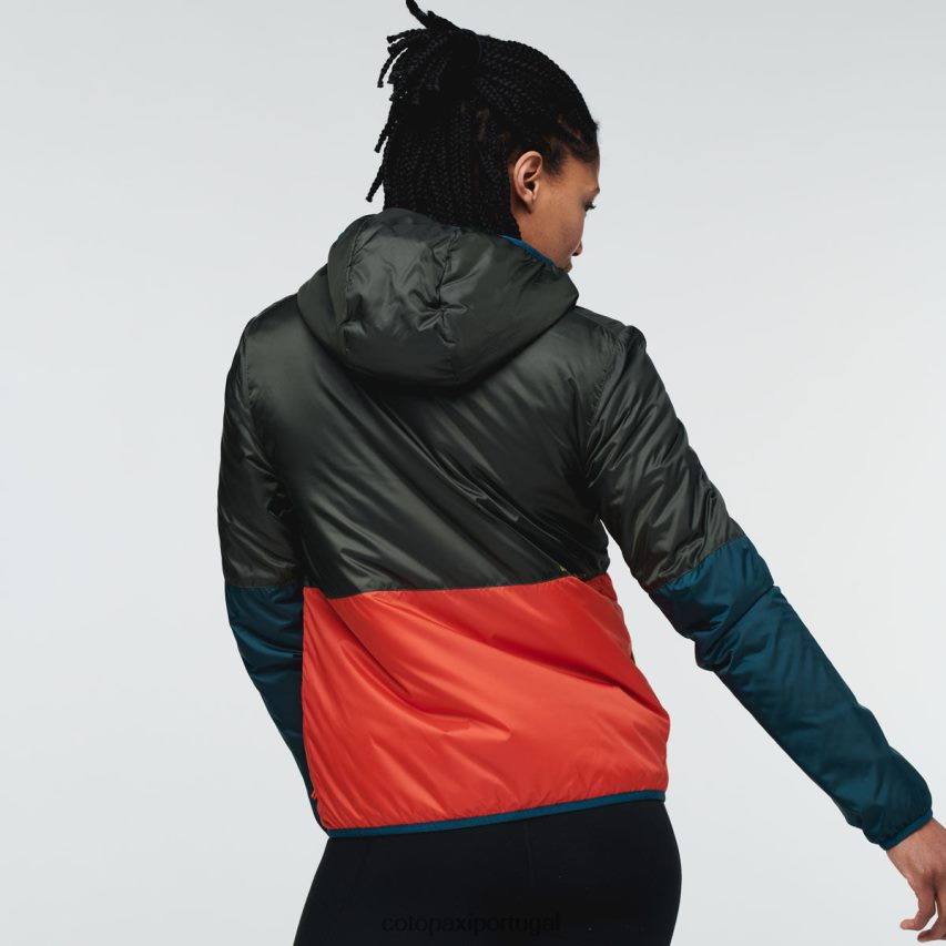 Cotopaxi mulheres jaqueta teca calido com capuz corra corra roupas JB0R8T20