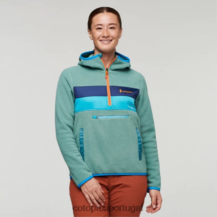 Cotopaxi mulheres jaqueta teca de lã com capuz e meio zíper Kentucky roupas JB0R8T42