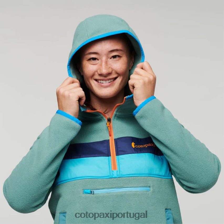 Cotopaxi mulheres jaqueta teca de lã com capuz e meio zíper Kentucky roupas JB0R8T42