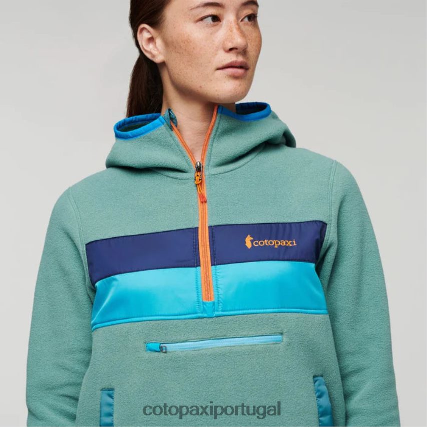 Cotopaxi mulheres jaqueta teca de lã com capuz e meio zíper Kentucky roupas JB0R8T42