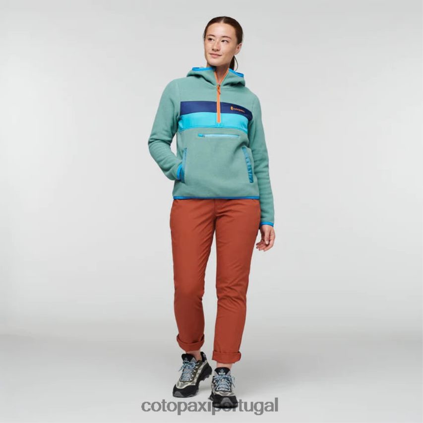 Cotopaxi mulheres jaqueta teca de lã com capuz e meio zíper Kentucky roupas JB0R8T42