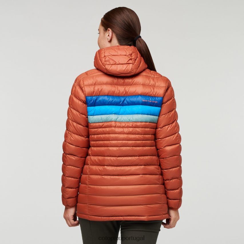 Cotopaxi mulheres pulôver fuego com capuz listras de especiarias roupas JB0R8T2