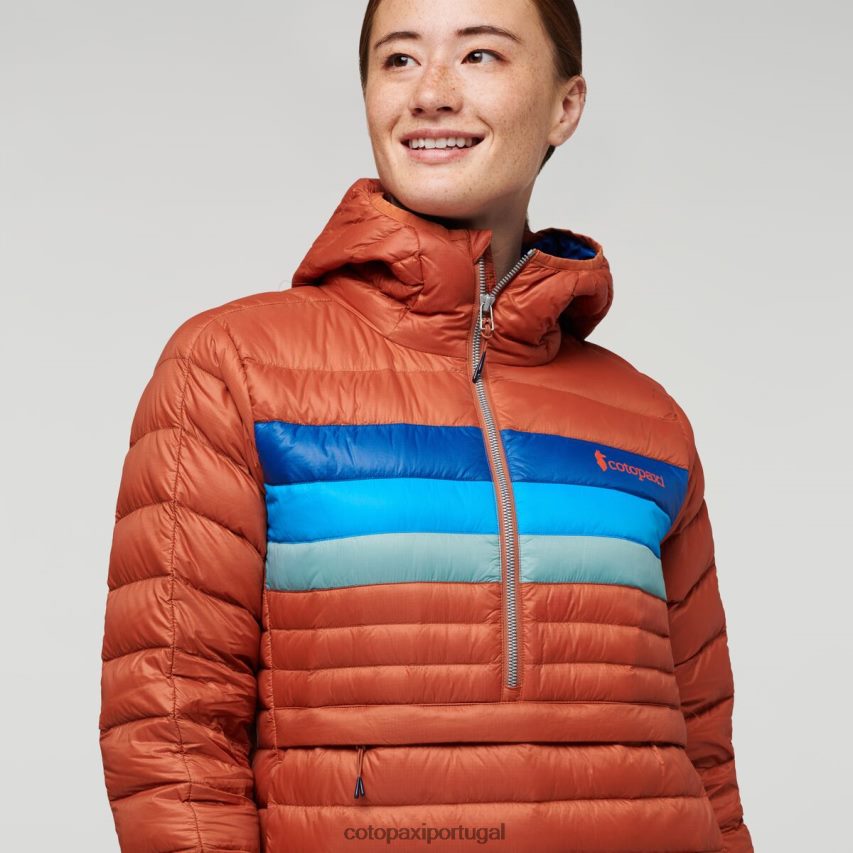 Cotopaxi mulheres pulôver fuego com capuz listras de especiarias roupas JB0R8T2