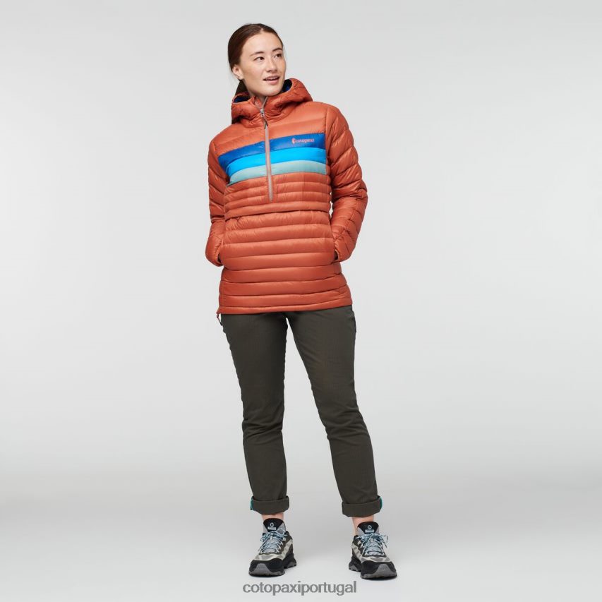 Cotopaxi mulheres pulôver fuego com capuz listras de especiarias roupas JB0R8T2