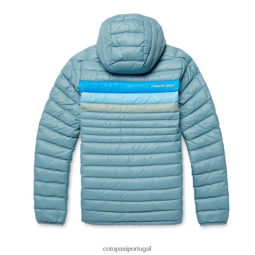 Cotopaxi mulheres pulôver fuego com capuz listras de grama azul roupas JB0R8T4