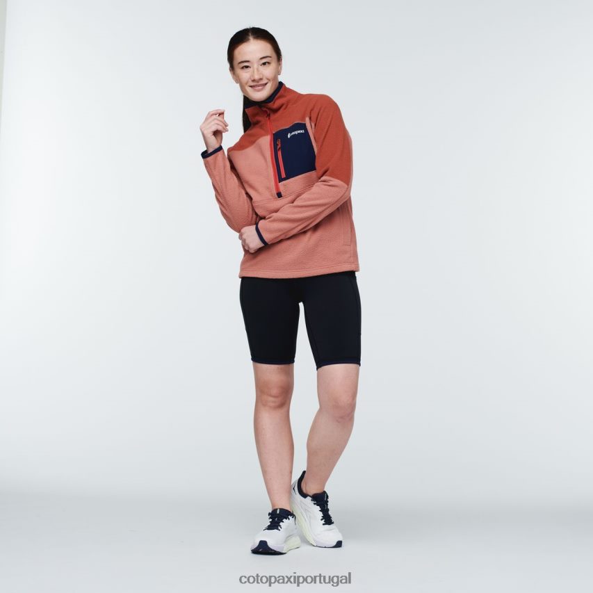 Cotopaxi mulheres casaco abrazo com meio zíper tempero/terroso roupas JB0R8T35