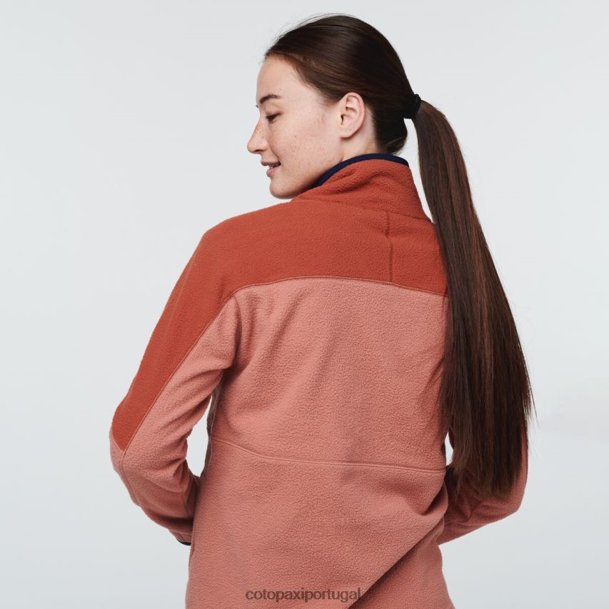 Cotopaxi mulheres casaco abrazo com meio zíper tempero/terroso roupas JB0R8T35